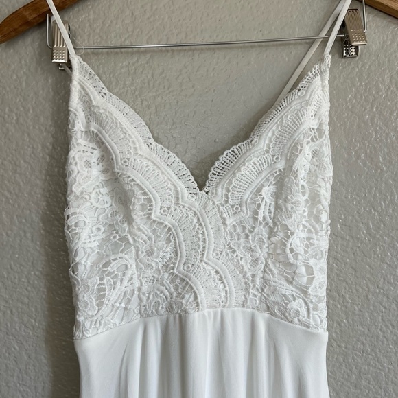NWOT Madalyn White Lace Maxi Dress - Picture 4 of 10
